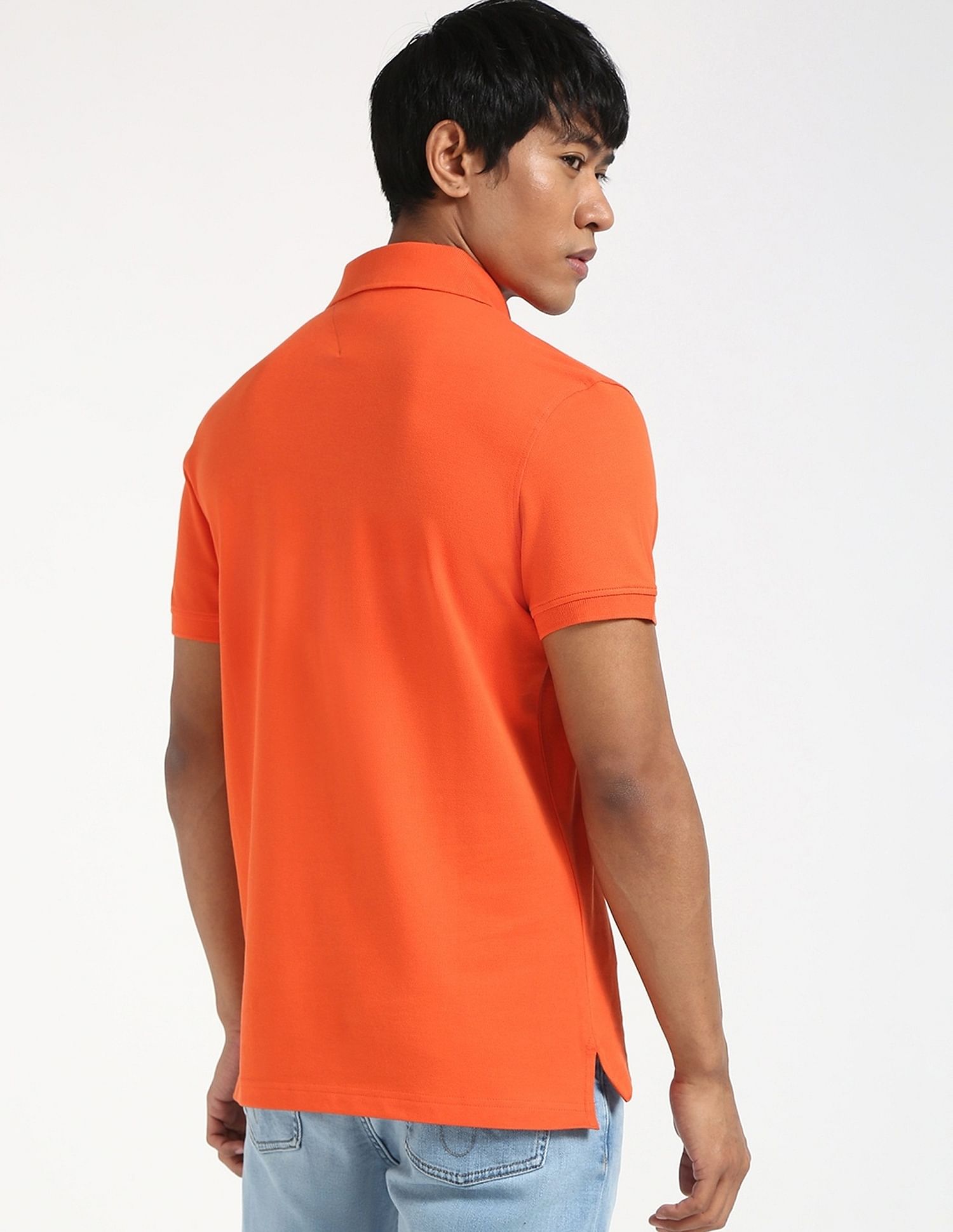 Tommy Hilfiger Solid Slim-Fit Cotton Polo Shirt