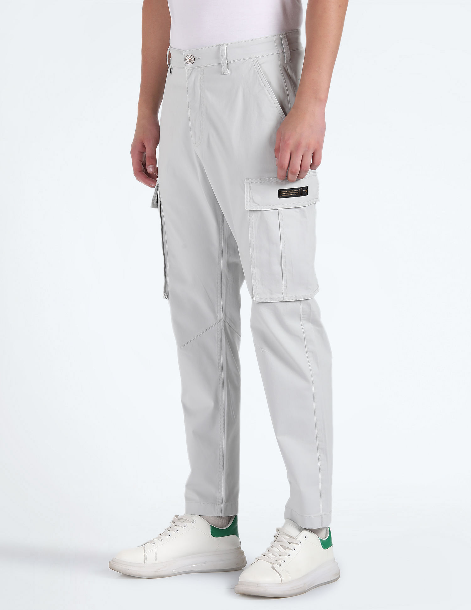 Buy Flying Machine Tapered Jogger Fit Cargo Trousers - NNNOW.com