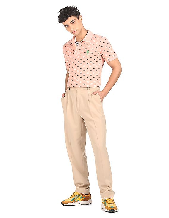 U.S. Polo Assn. All Over Print Cotton Polo Shirt