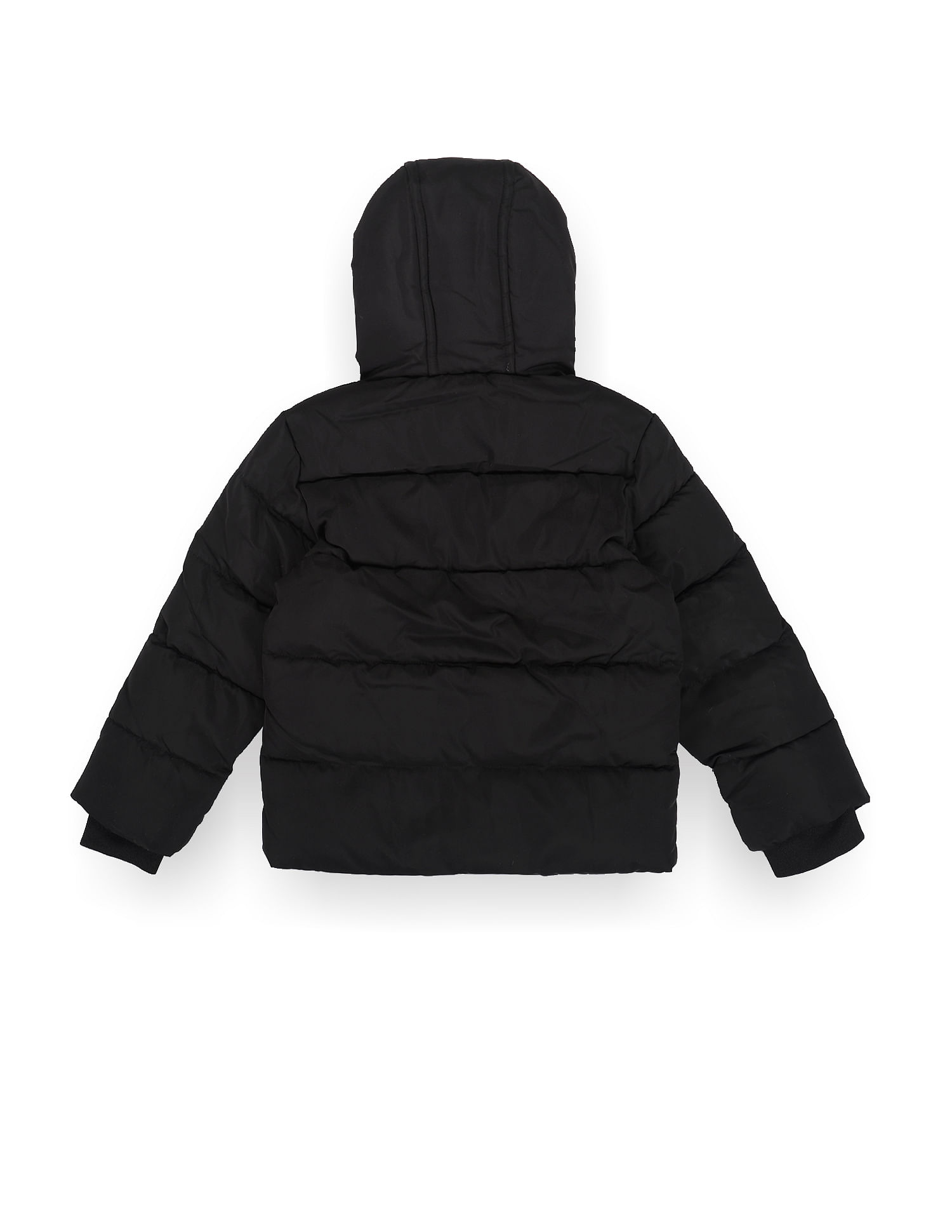 Boys black hooded on sale jacket