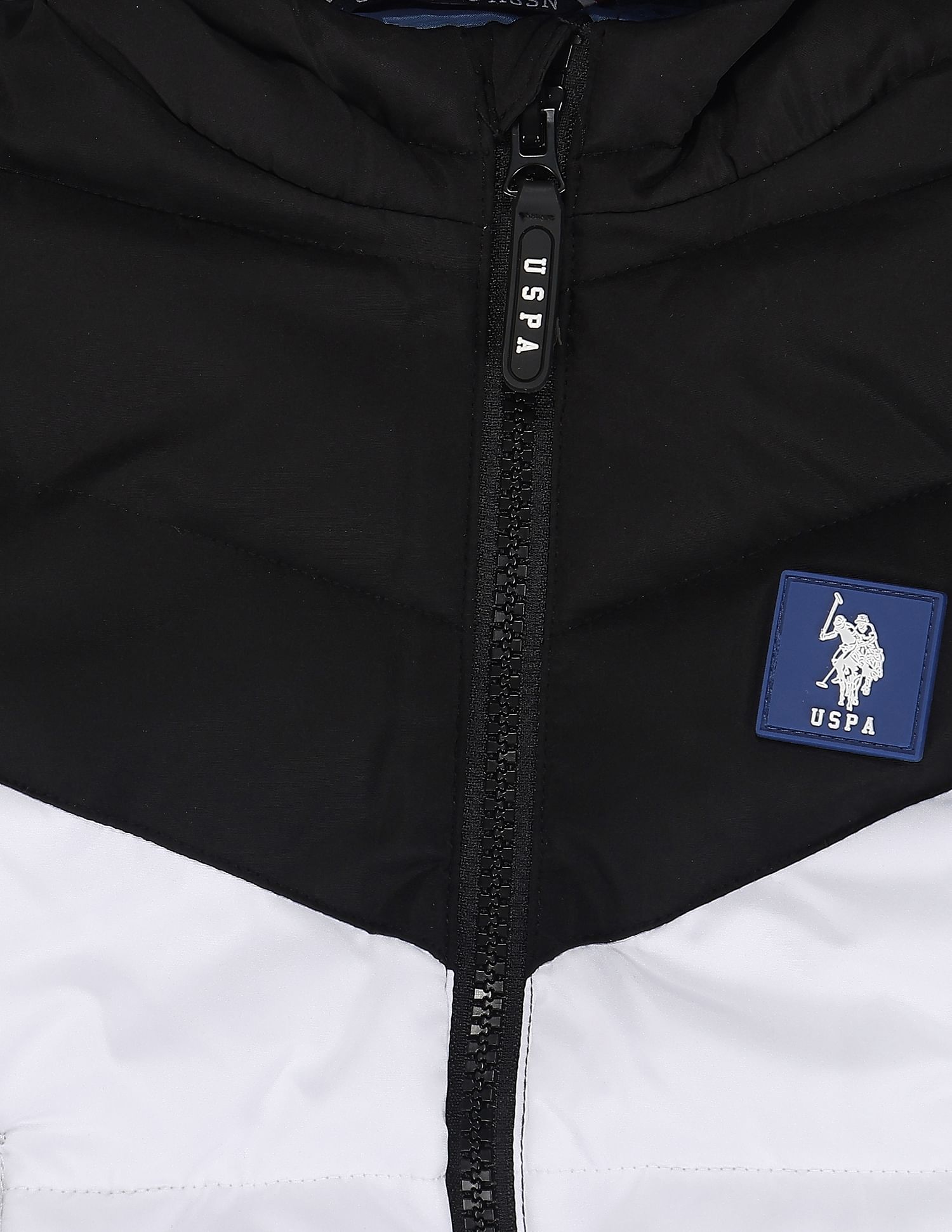 U.S. Polo Assn. Kids Boys Colour Block Hooded Jacket