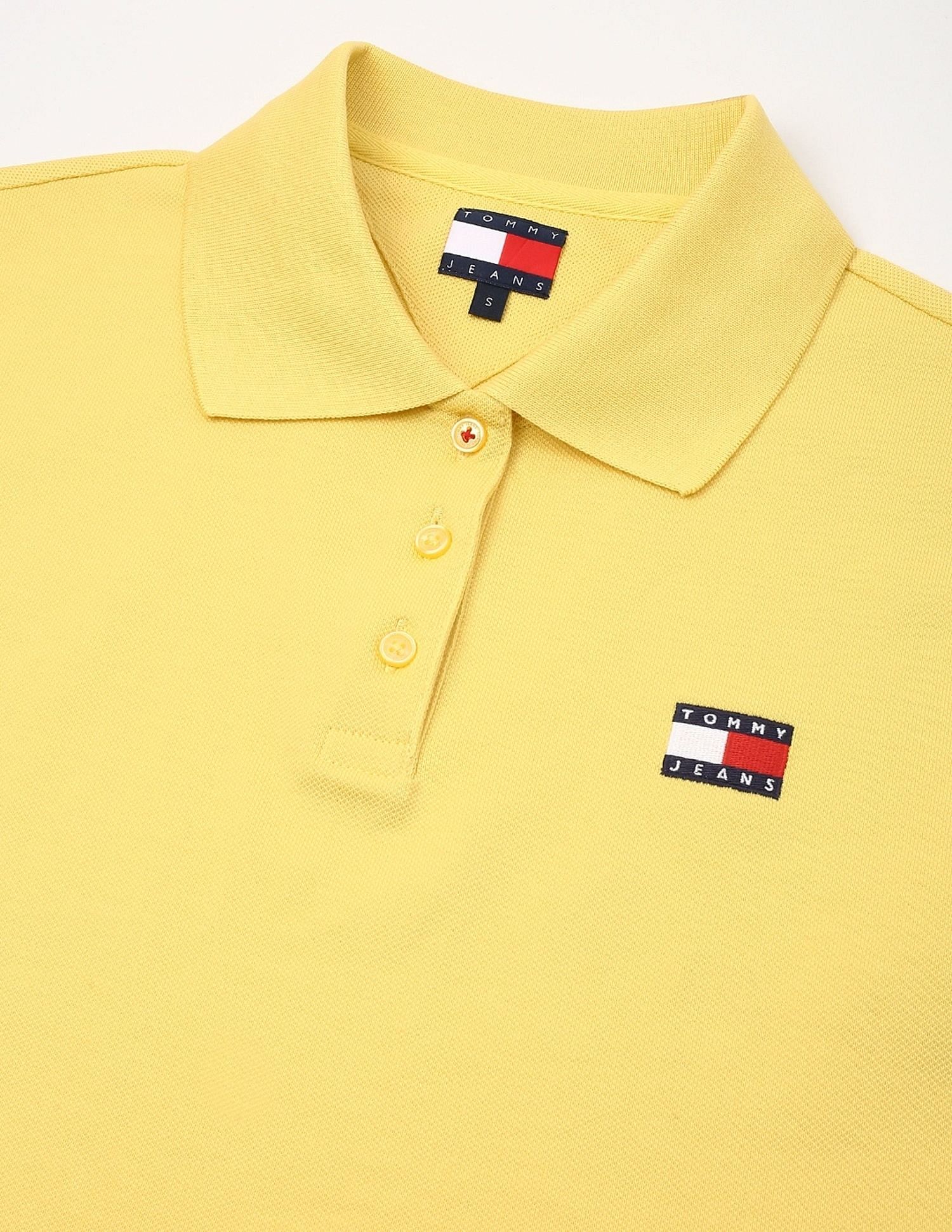 Tommy Hilfiger Solid Cropped-Fit Cotton Polo T-Shirt