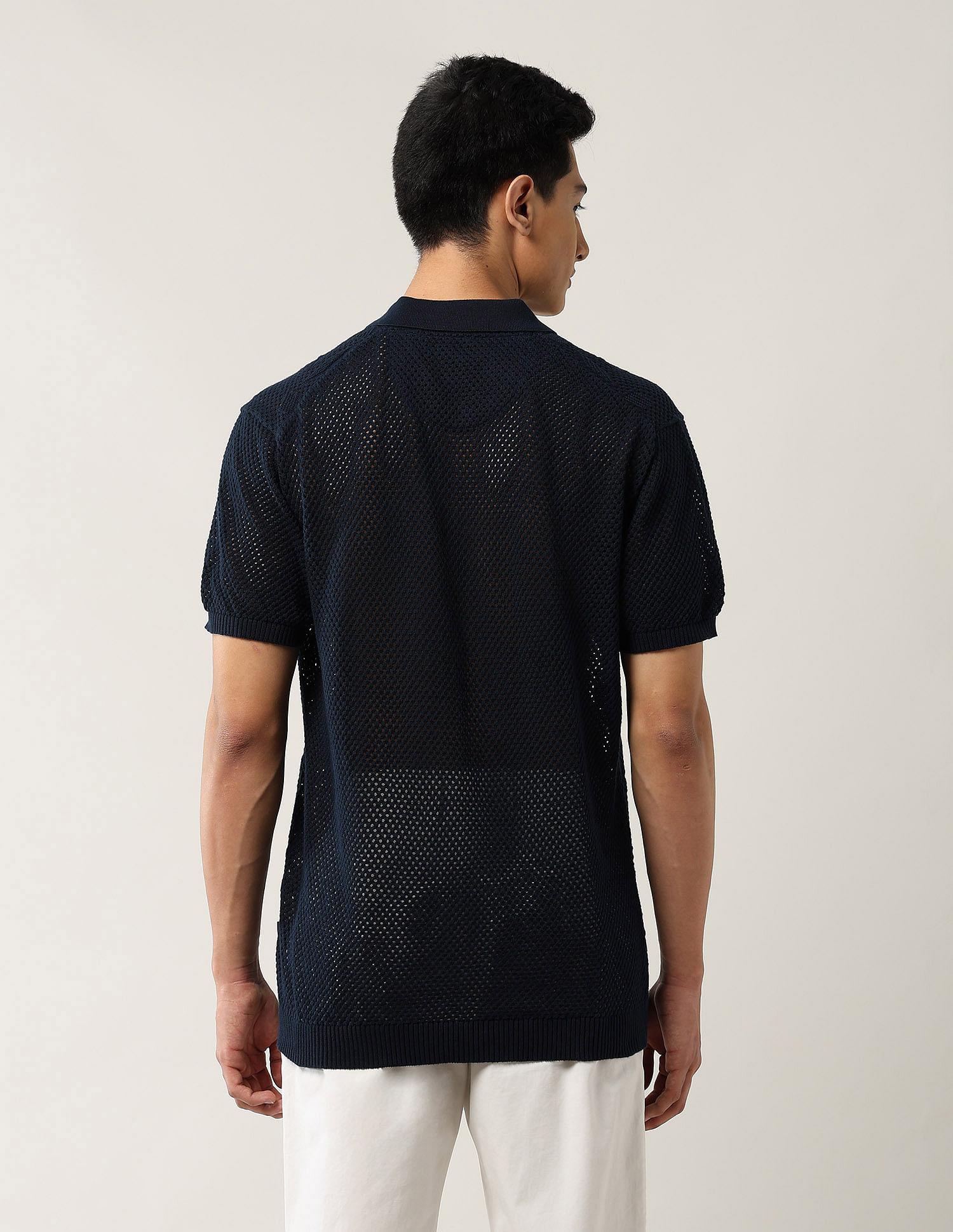 Arrow Newyork Textured Regular Fit Polo Shirt