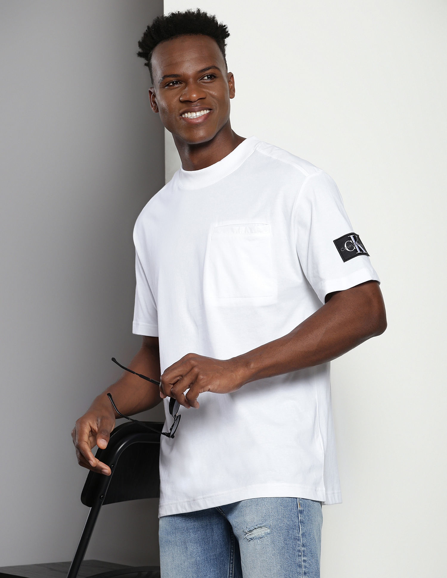 Calvin Klein Mix Media Relaxed T-Shirt