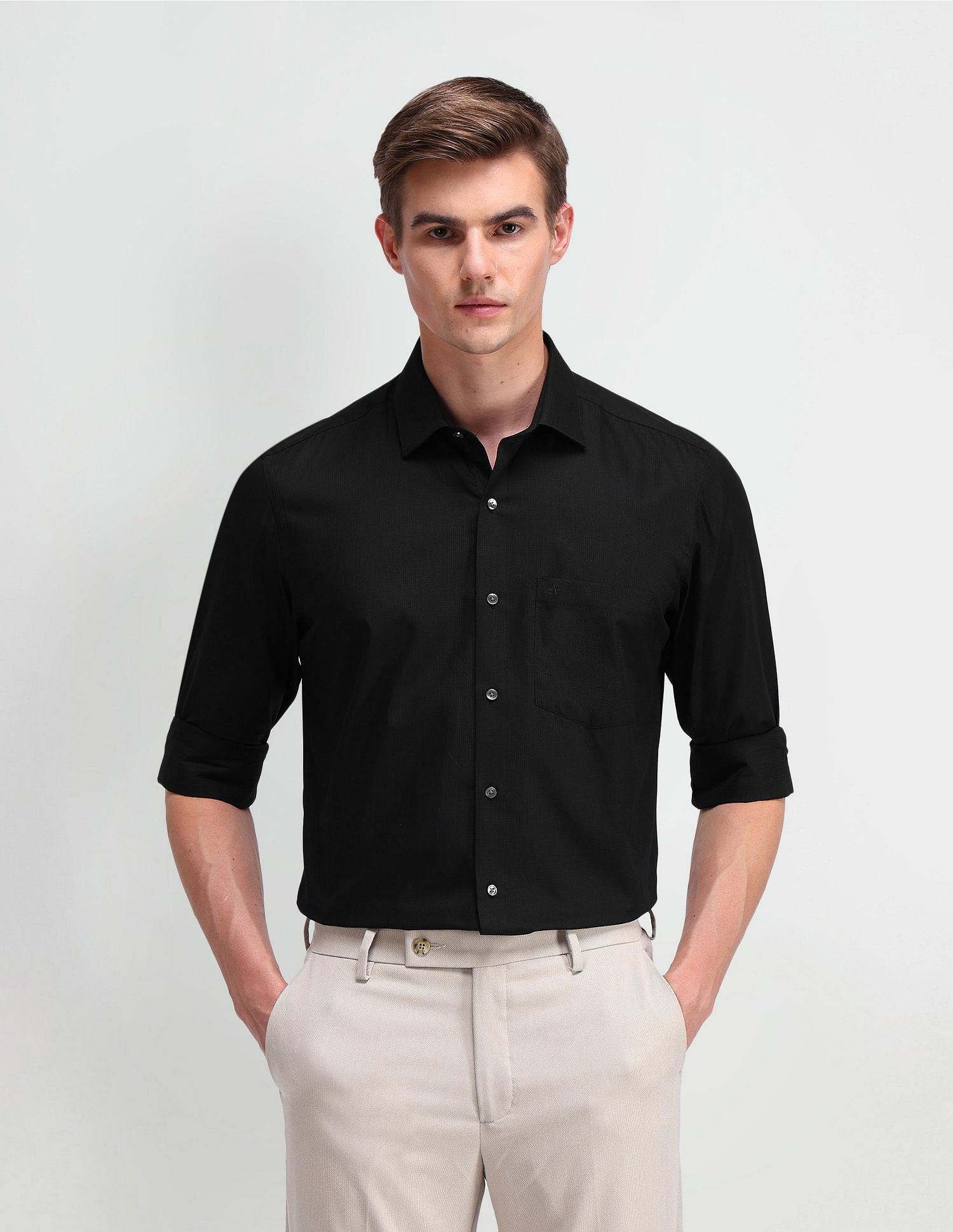 Arrow Liberty Classic Fit Textured Shirt
