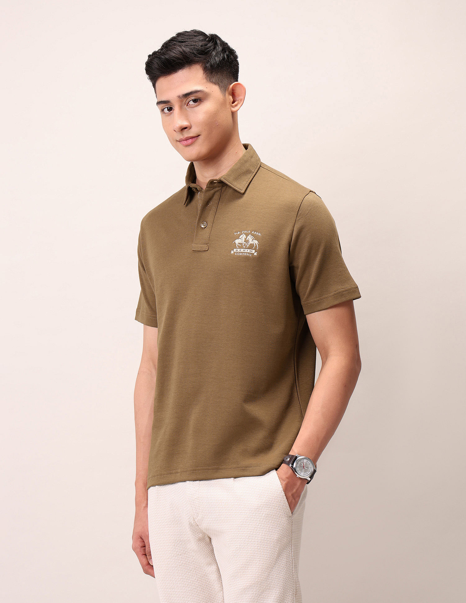 U.S. Polo Assn. Denim Co. Muscle Fit Outdoor Polo Shirt