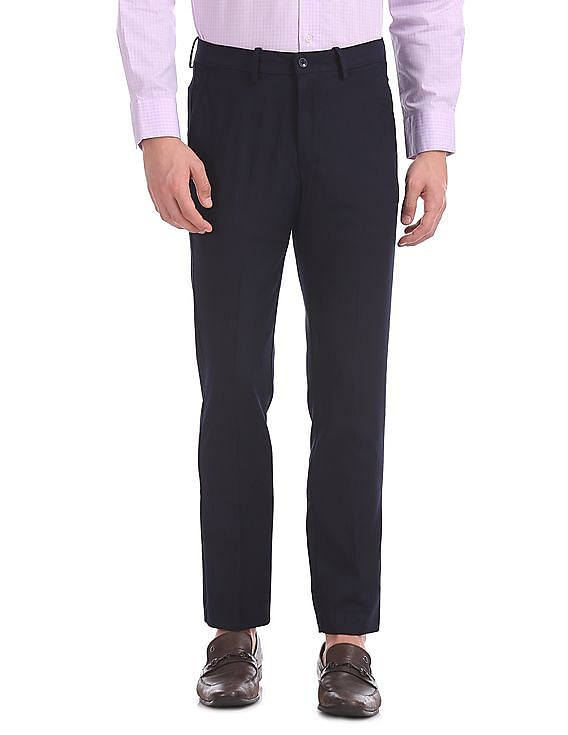 Tapered Fit Flat-Front Trousers