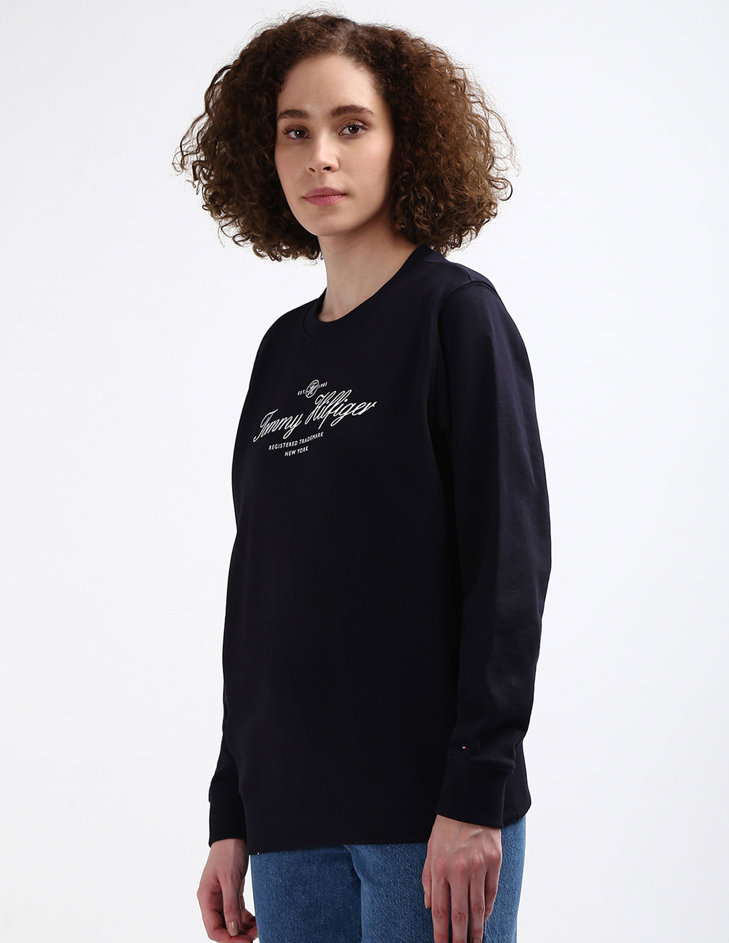 Tommy Hilfiger Pure Cotton Crew Neck Sweatshirt