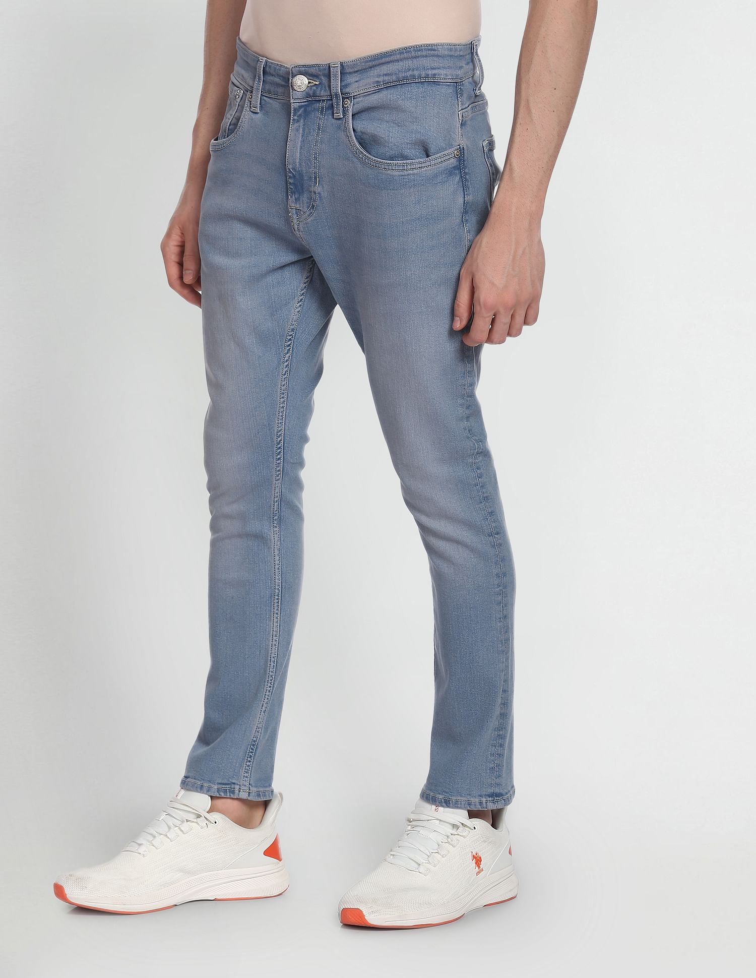 U.S. Polo Assn. Denim Co. Henry Cropped Fit Blue Jeans