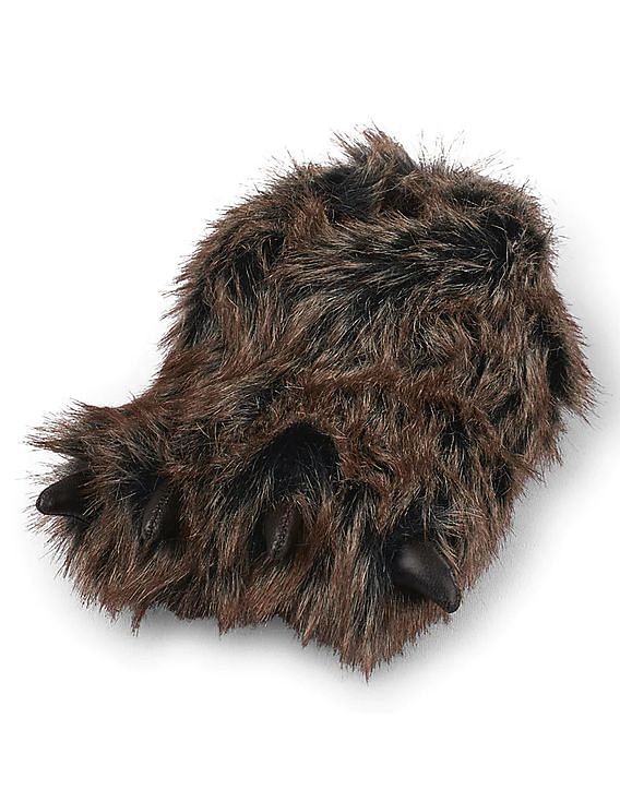 Women Fluffy Slippers Faux Fur Slides Fuzzy Furry Sandals Casual Soft Shoes  | Fruugo IN