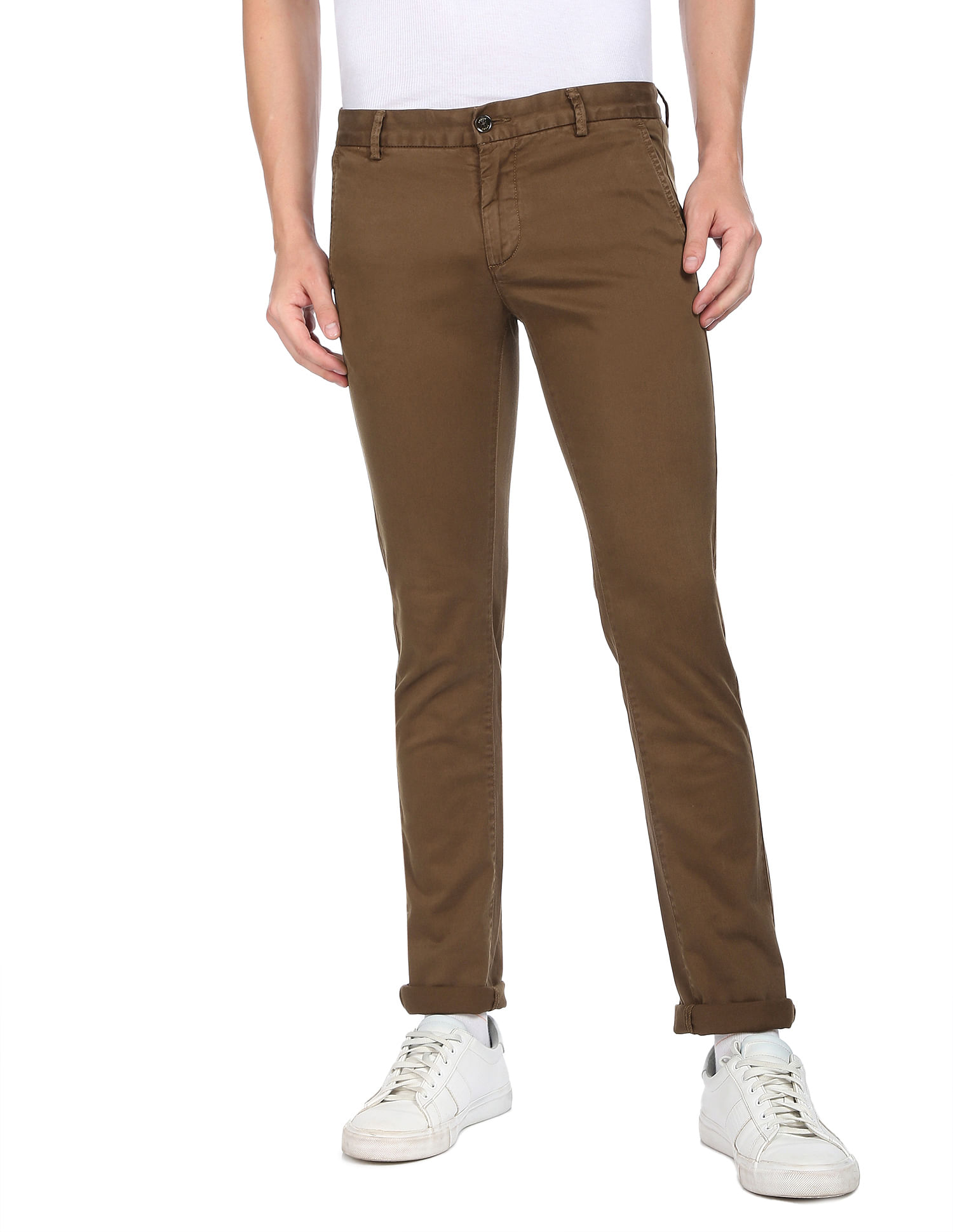 Buy Farah Brown Casual Trouser for Men Online  The Collective
