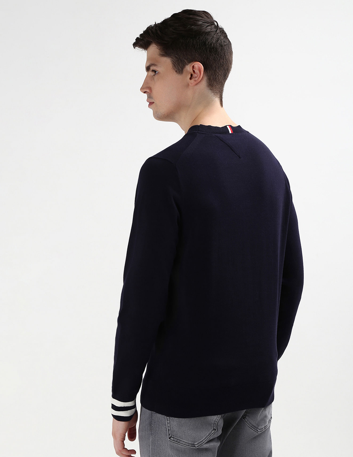 Tommy Hilfiger Embroidered Monotype Cotton Sweater