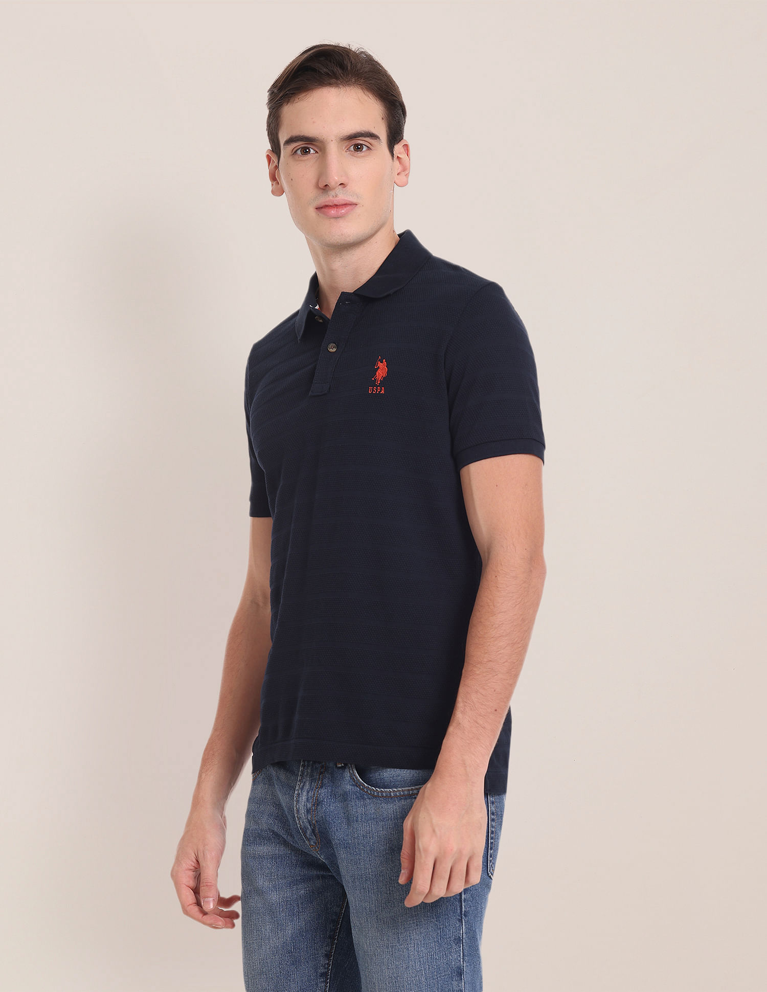 U.S. Polo Assn. Horizontal Stripe Polo Shirt