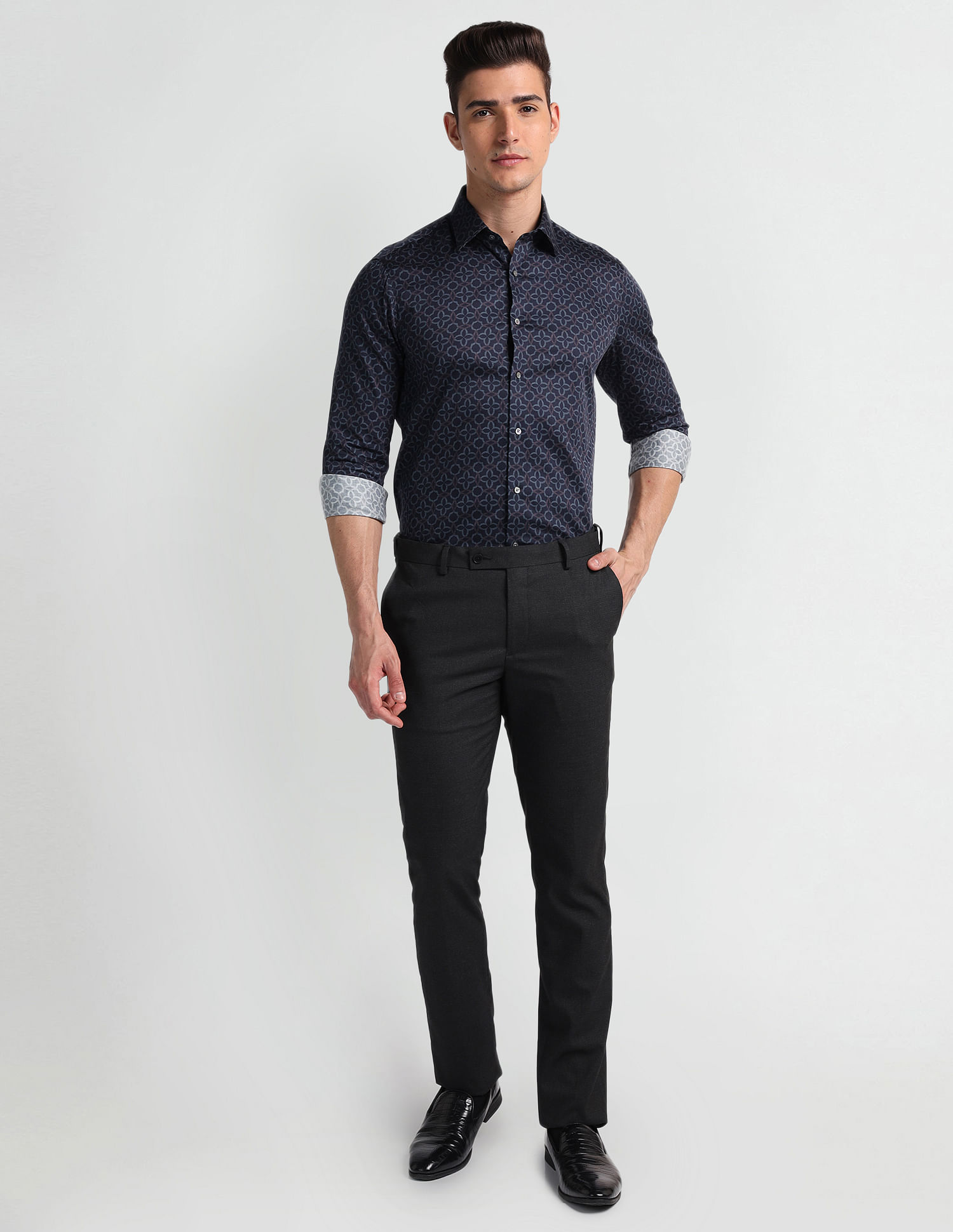 Arrow Geometric Print Twill 1851 Shirt