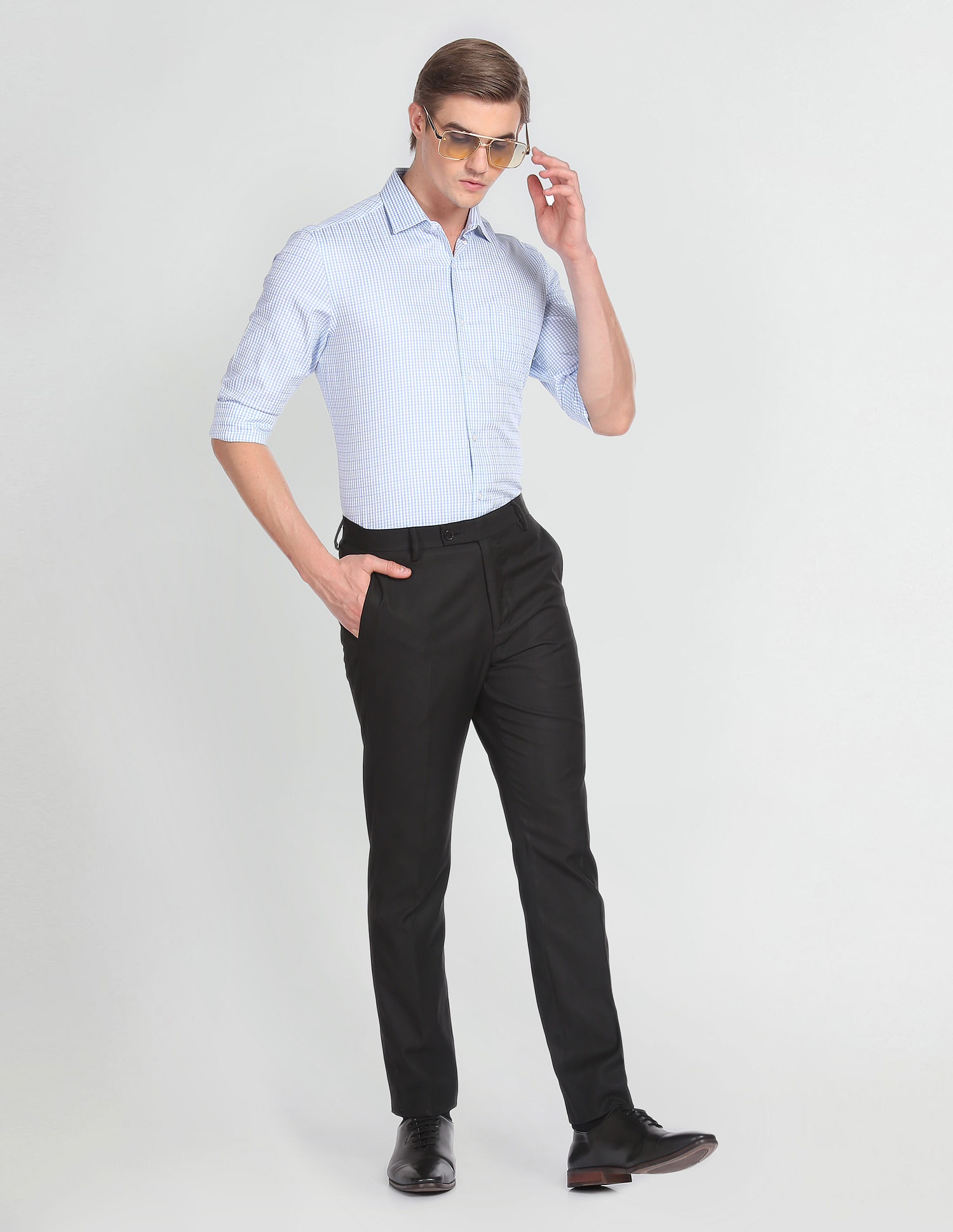 Arrow Micro Check Dobby Formal Shirt