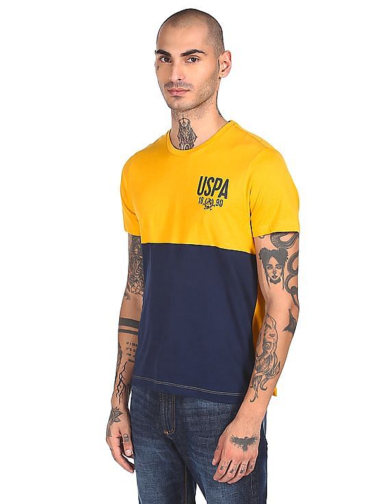 U.S. Polo Assn. Round Neck Brand Print T-Shirt