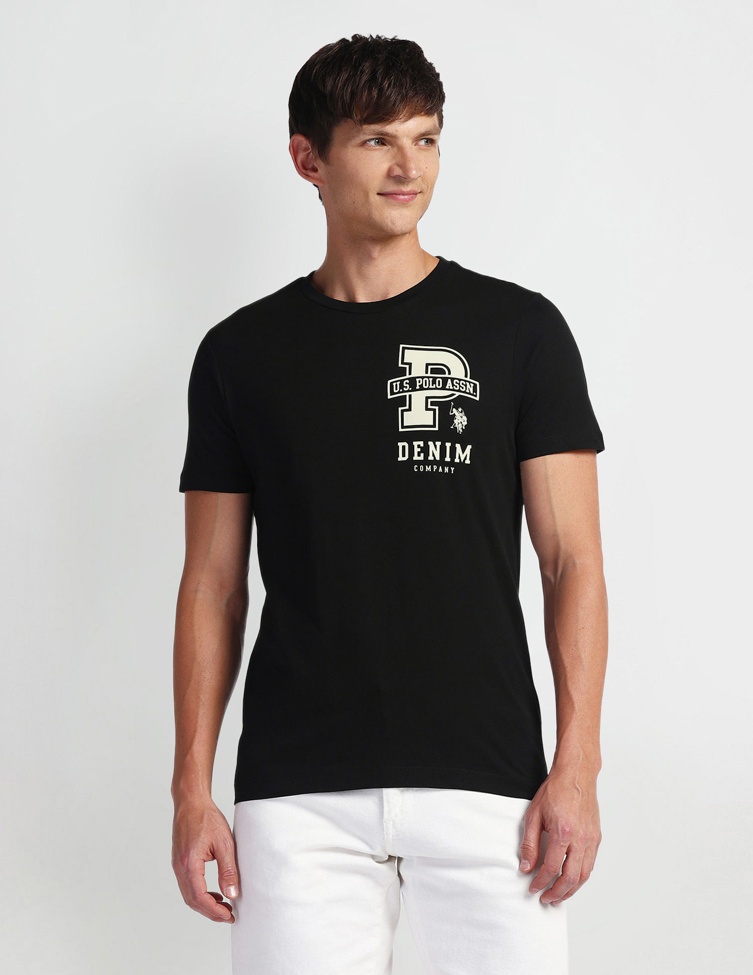 U.S. Polo Assn. Denim Co. Graphic Print Crew Neck T-Shirt
