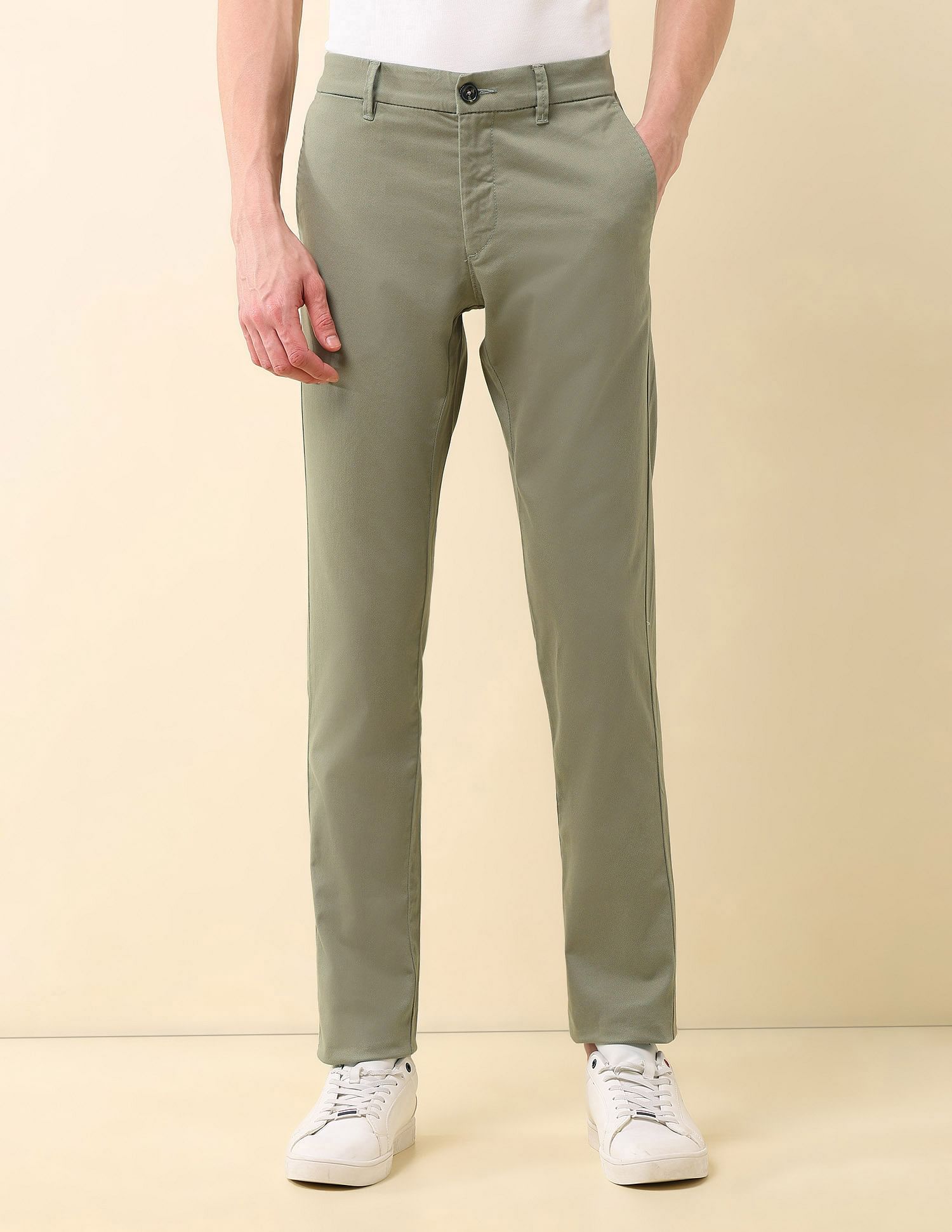 U.S. Polo Assn. Mid Rise Denver Slim Fit Trousers