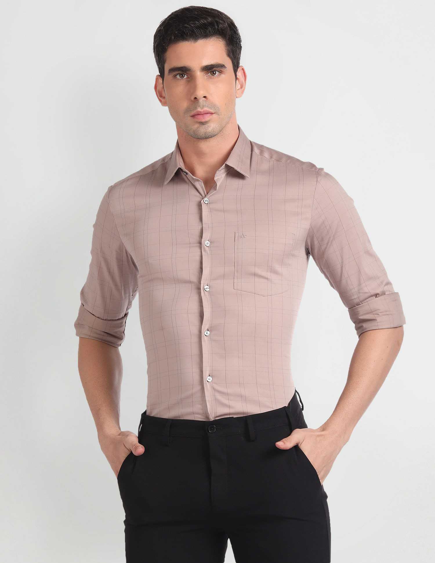 Arrow Manhattan Slim Fit Twill Shirt