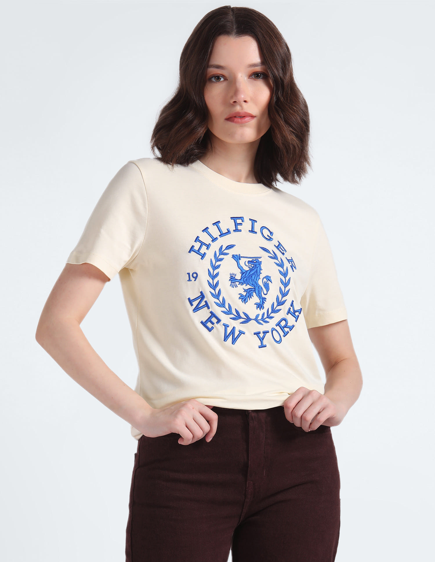 Tommy Hilfiger Transitional Cotton Crest Embroidered T-Shirt