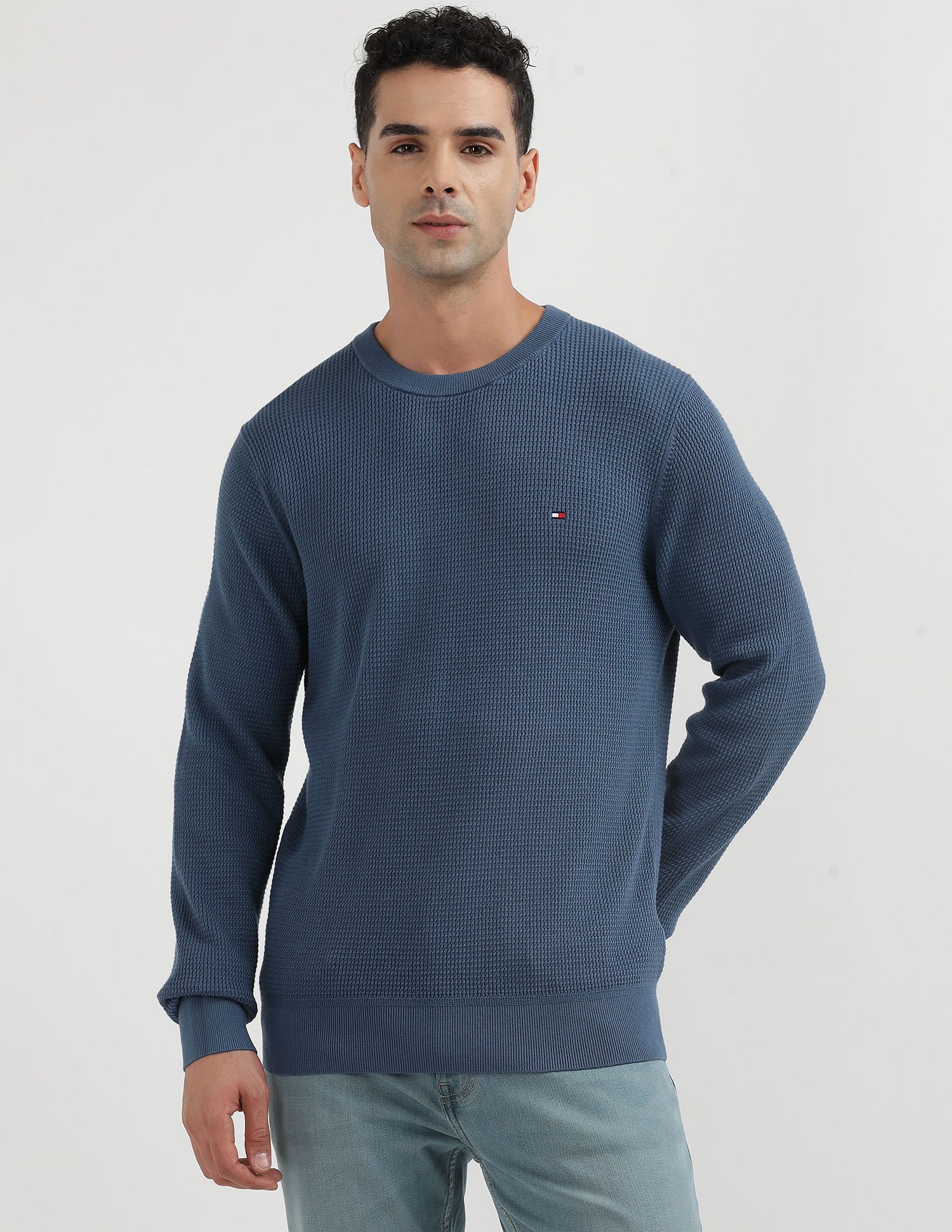Tommy Hilfiger Refined Structure Organic Cotton Sweater