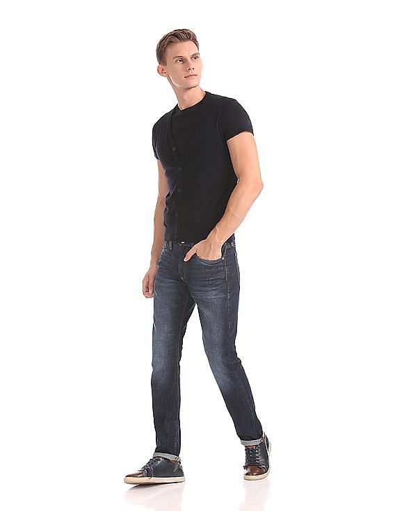 Arrow Sports V-Neck Merino Wool Cashmere Cardigan