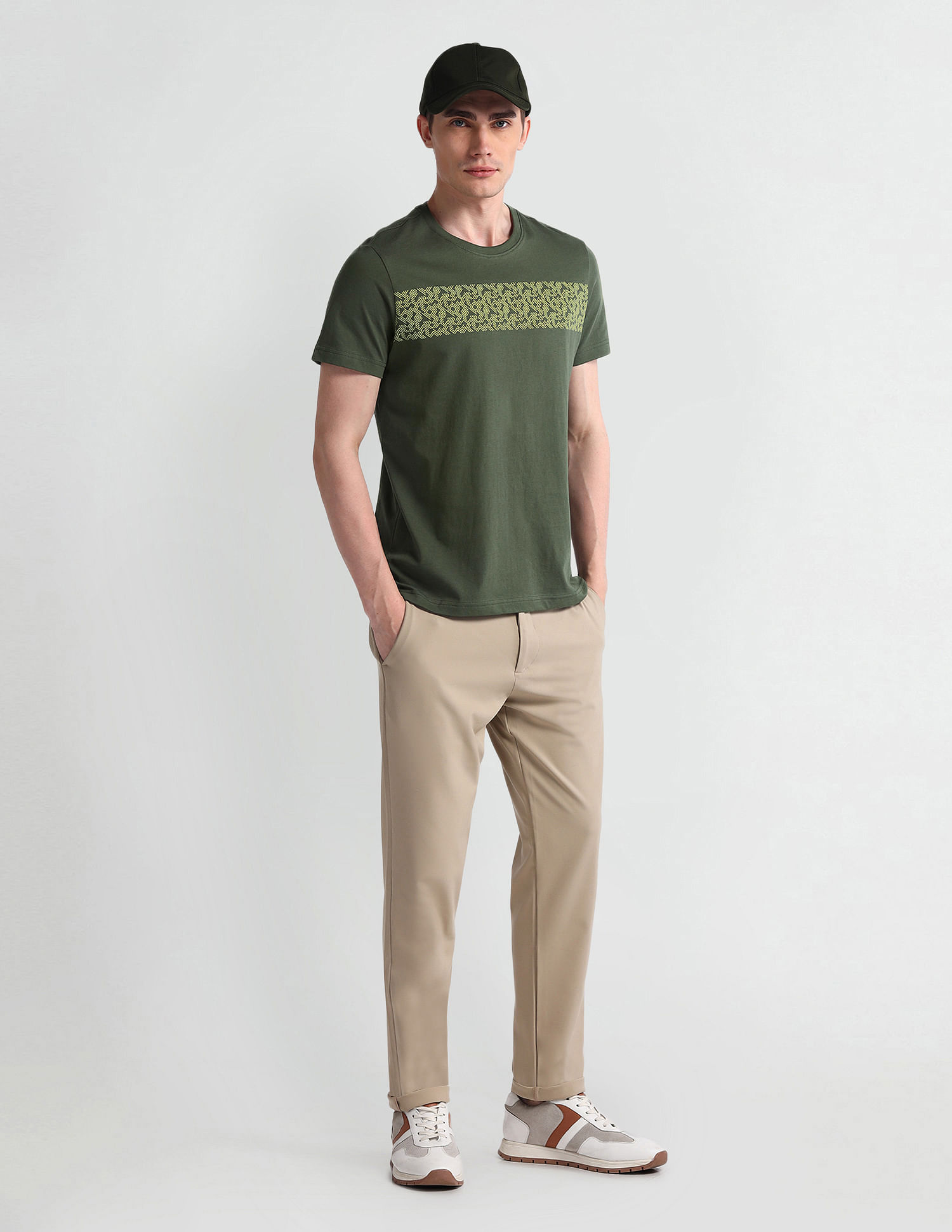 Arrow Sport Short Sleeve Geometric Print T-Shirt