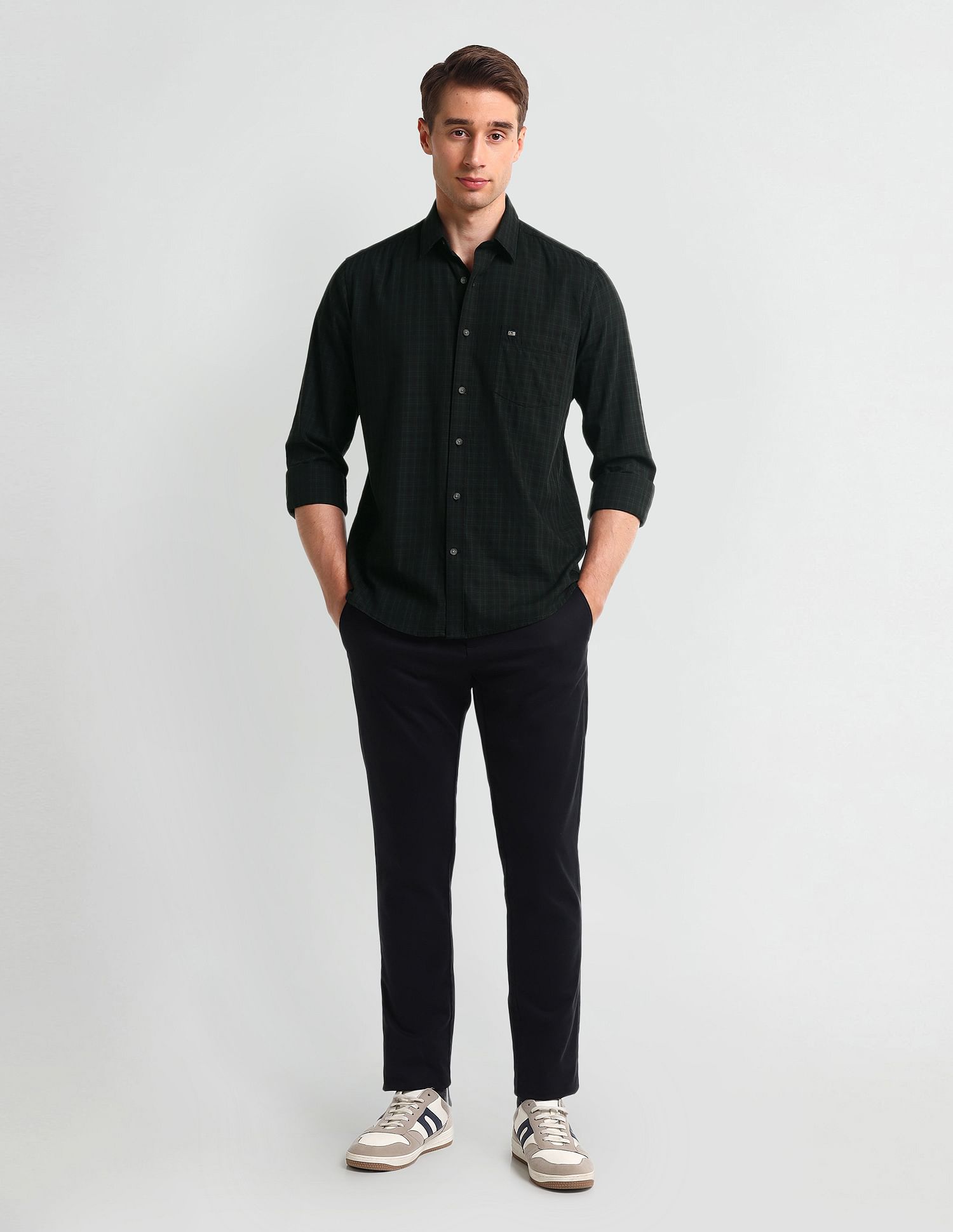 Arrow Sport Manhattan Slim Fit Cotton Shirt