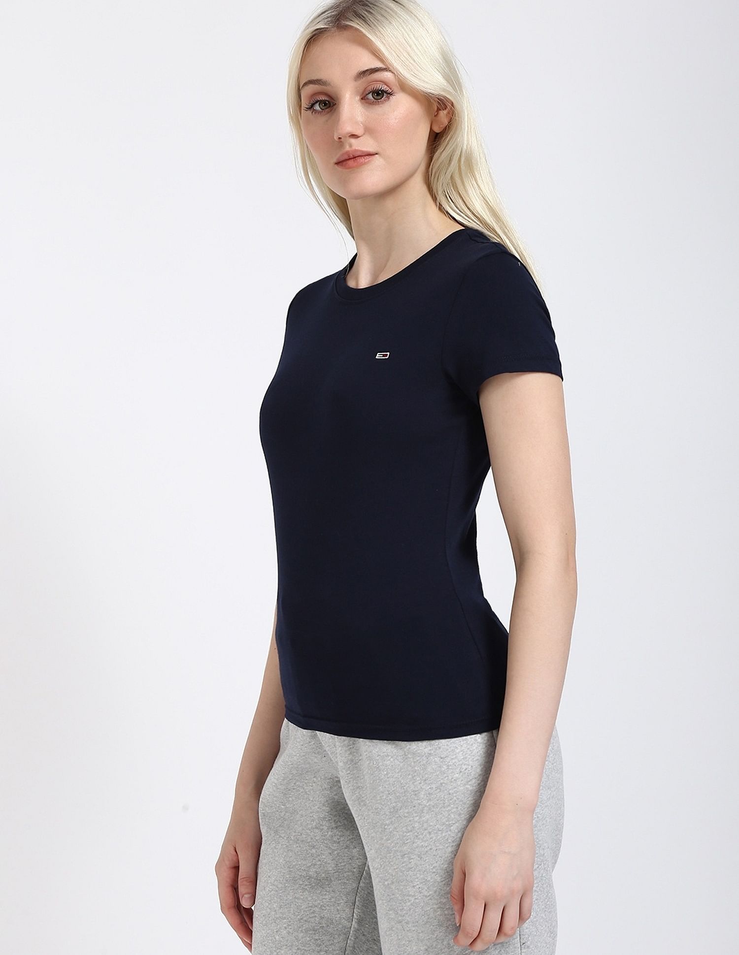 Tommy Hilfiger Solid Slim-Fit Cotton T-Shirt