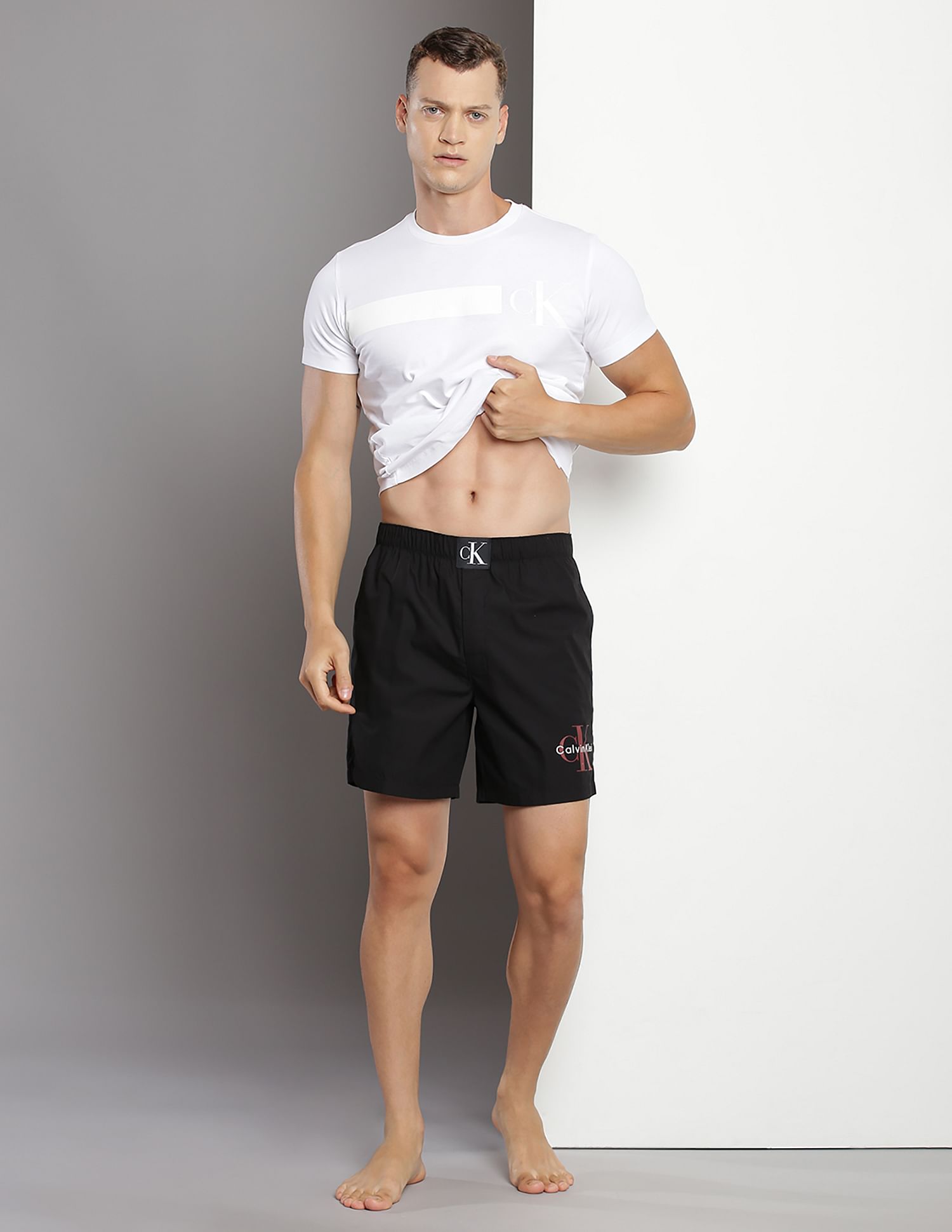 Calvin Klein Underwear Mid Rise Brand Logo Boxers