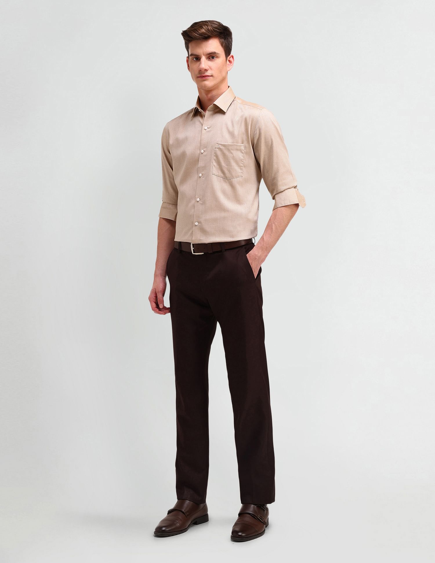 Arrow Manhattan Slim Fit Dobby Shirt