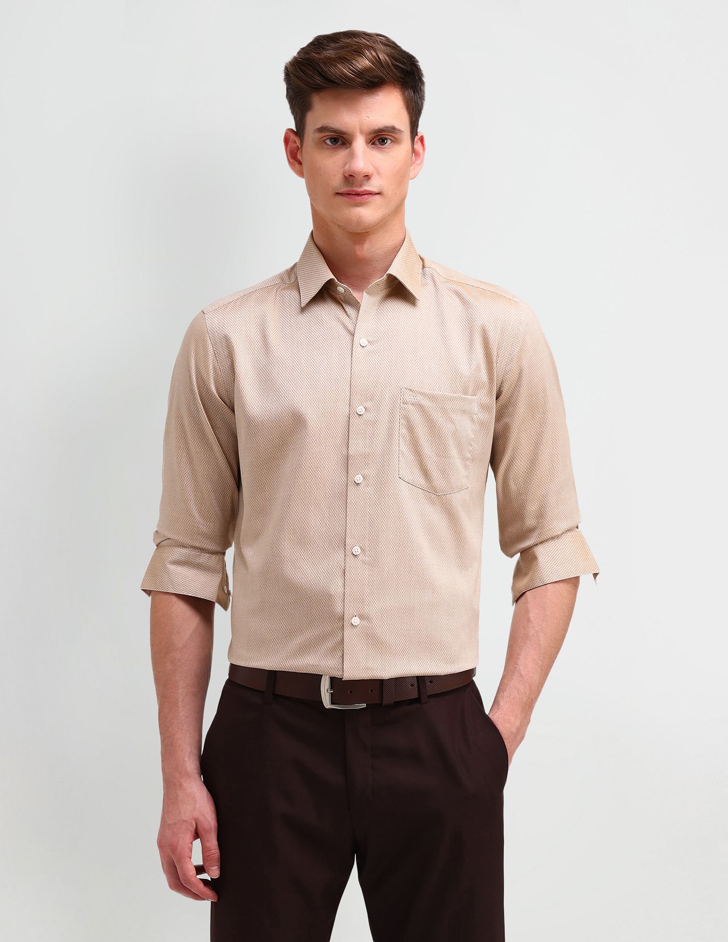 Arrow Manhattan Slim Fit Dobby Shirt