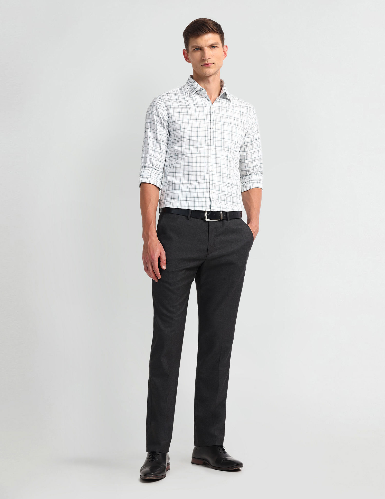 Arrow Manhattan Slim Fit Dobby Shirt