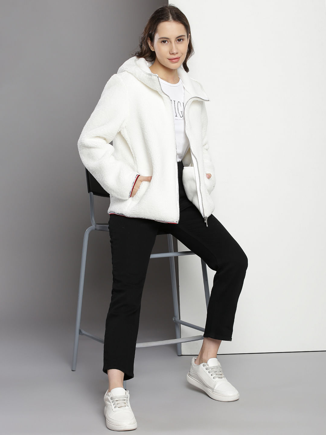 Tommy Hilfiger Hooded Teddy Jacket