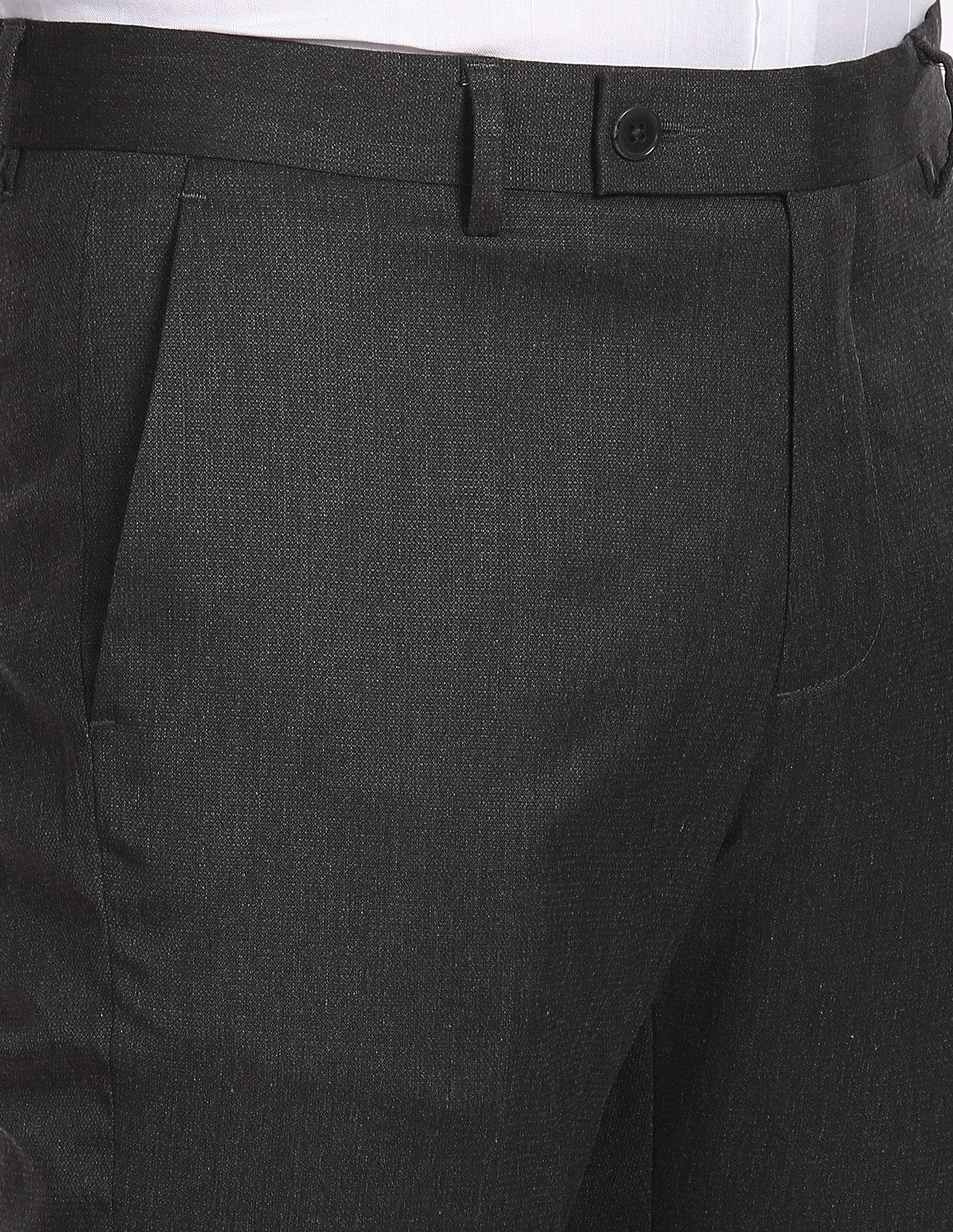 Arrow Tailored Regular Fit Dobby Formal Trousers