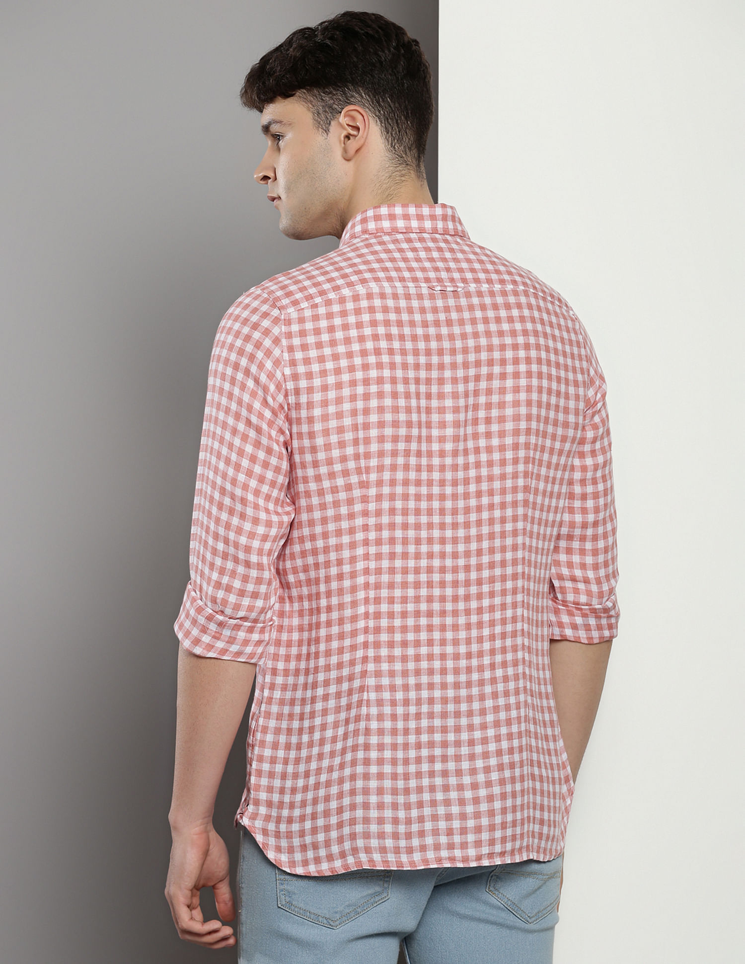 Tommy Hilfiger Linen Gingham Check Shirt