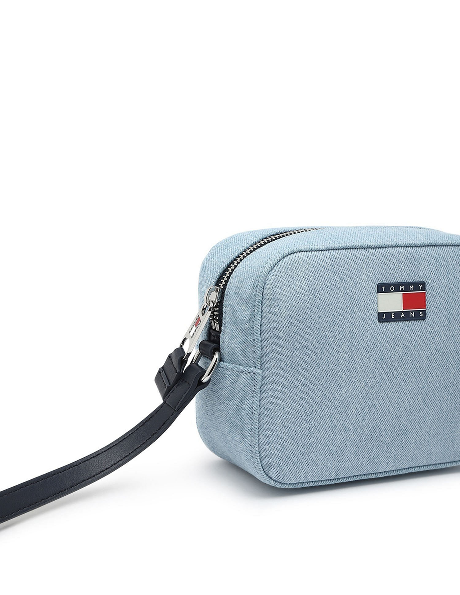 Tommy Hilfiger Textured Light-Blue Cotton Bag