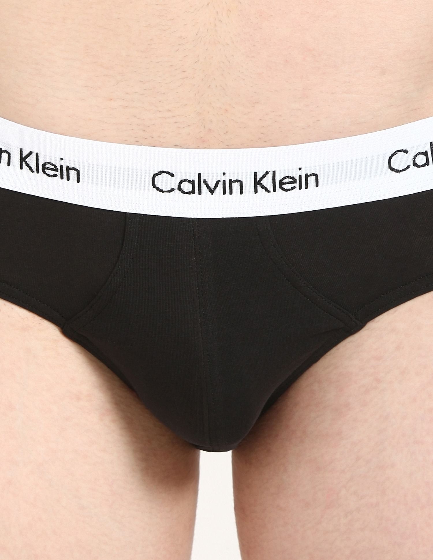 Calvin Klein Underwear Solid Multi Low Rise Briefs - Pack Of - 3
