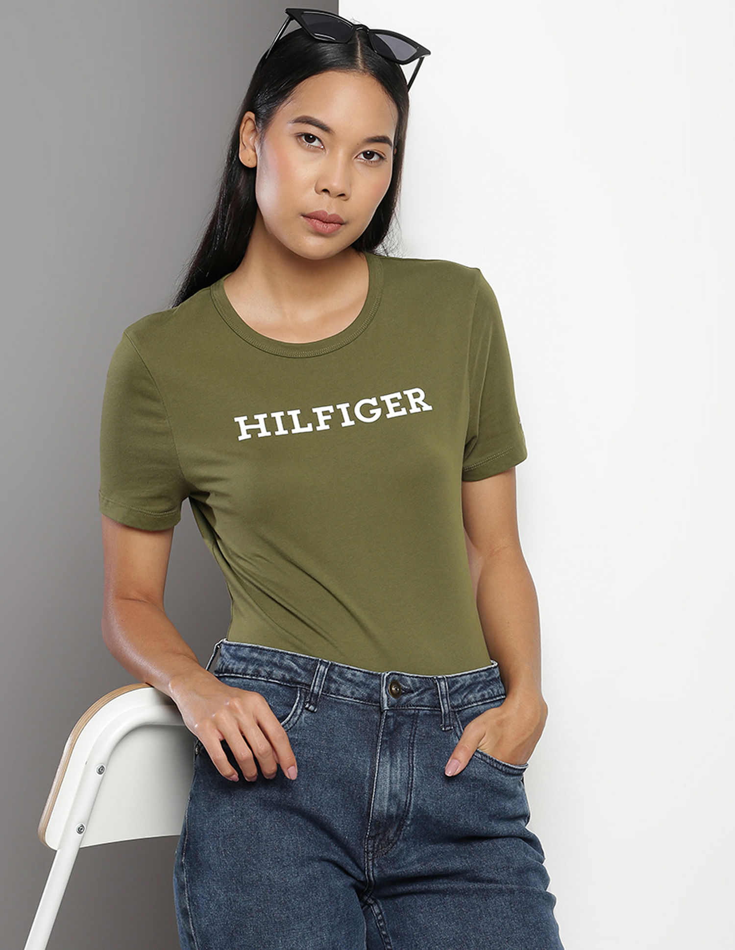Tommy Hilfiger Crew Neck Brand Print T-shirt