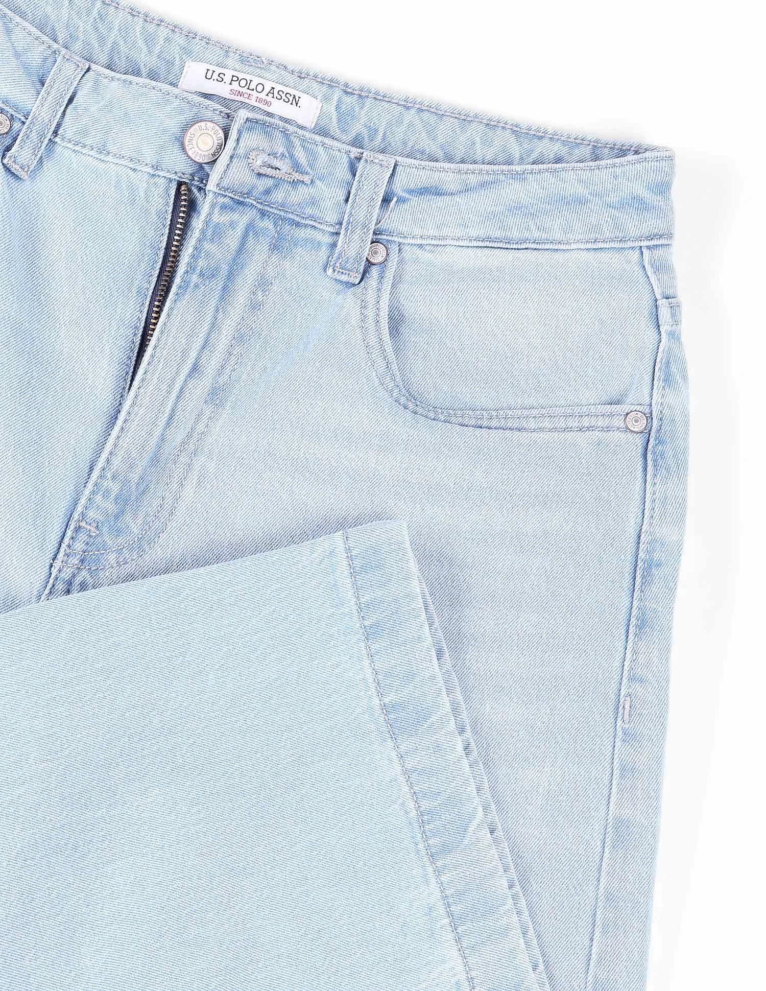 U.S. Polo Assn. Women High Rise Wide Leg Jeans