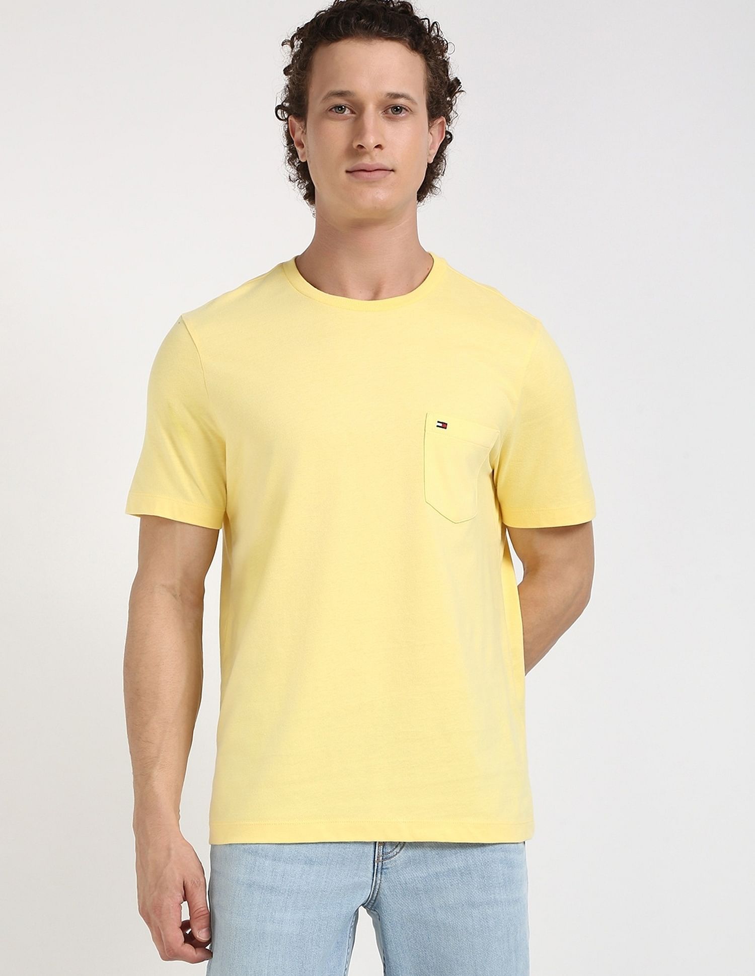 Tommy Hilfiger Solid Regular-Fit Cotton T-Shirt