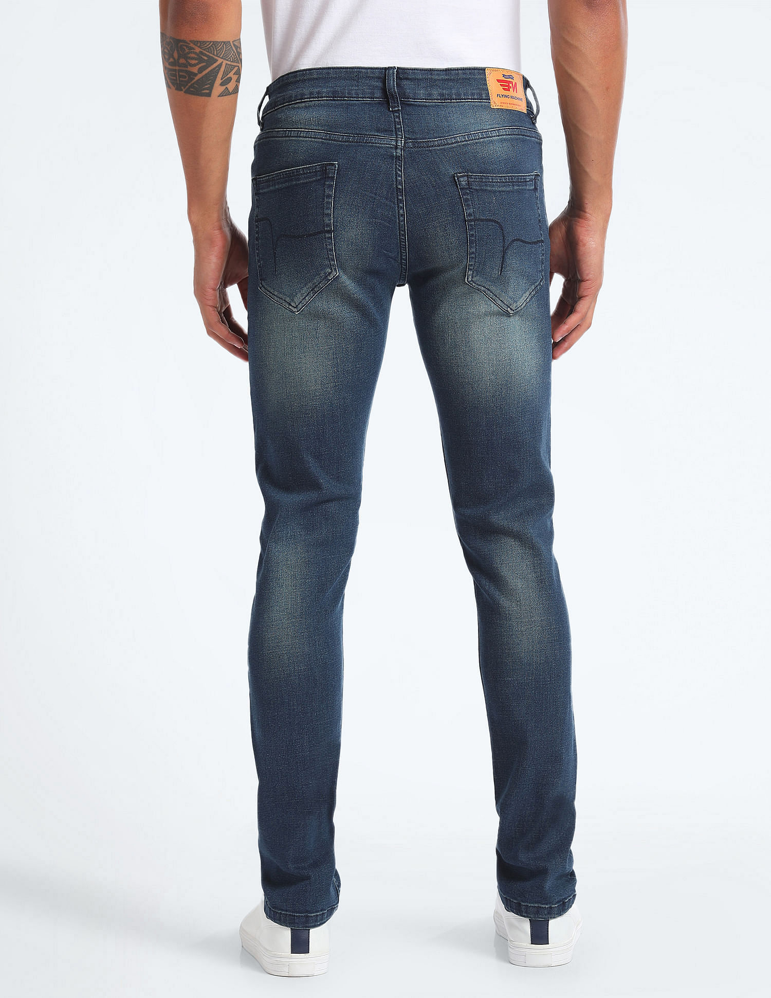Flying Machine Stone Wash Jackson Skinny Fit Jeans