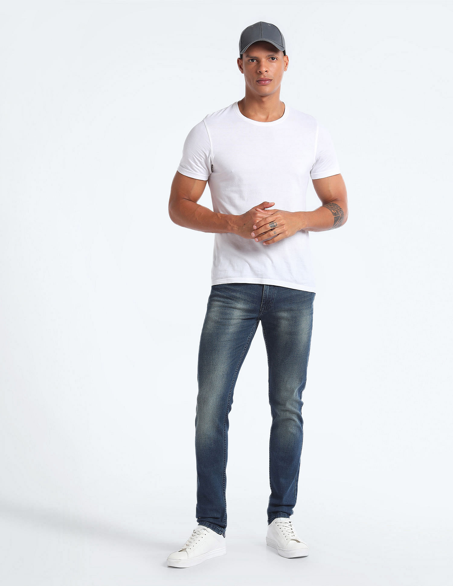 Flying Machine Stone Wash Jackson Skinny Fit Jeans