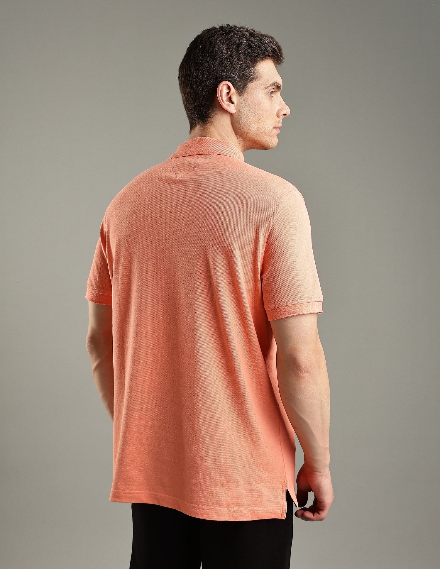 Tommy Hilfiger Solid Regular-Fit Cotton Polo Shirt