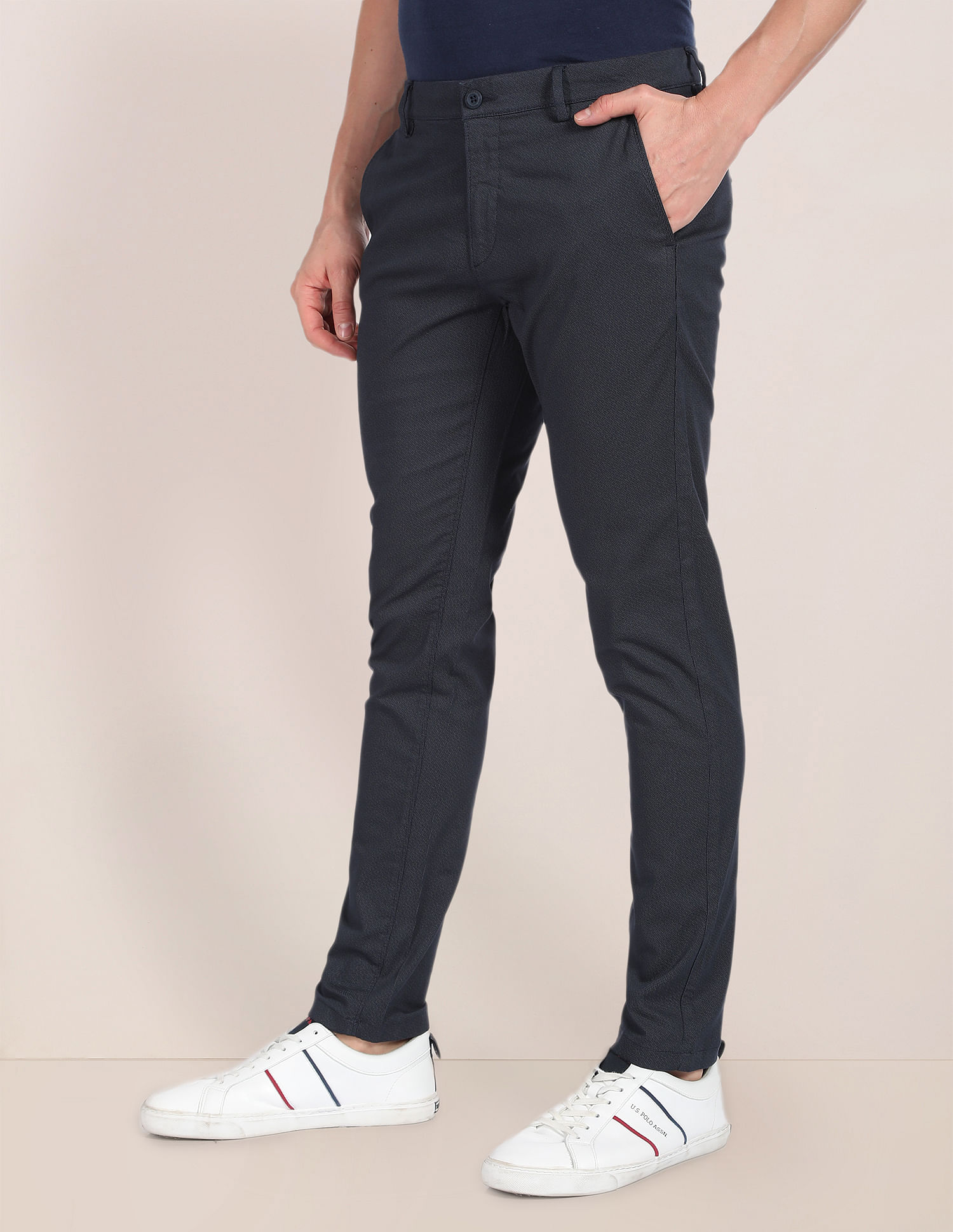 U.S. Polo Assn. Geometric Print Twill Trousers