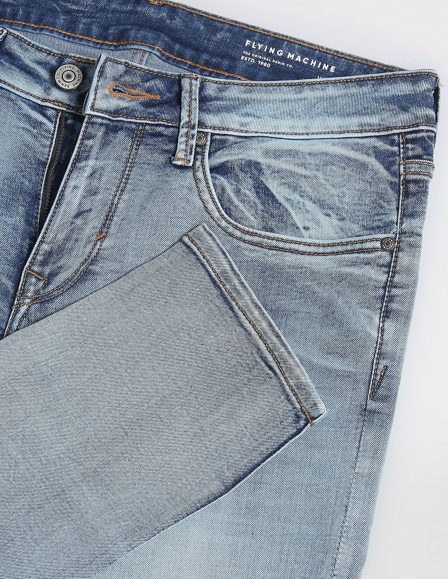 Flying Machine Jackson Skinny Fit Stone Wash Jeans