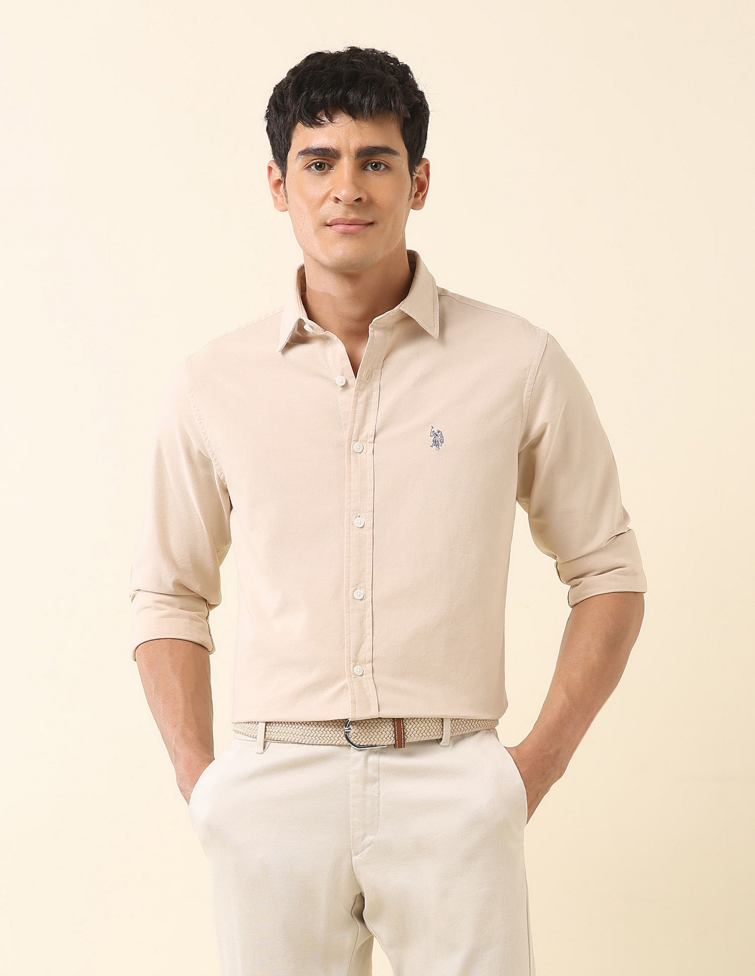 U.S. Polo Assn. Tailored Fit Pure Cotton Oxford Shirt