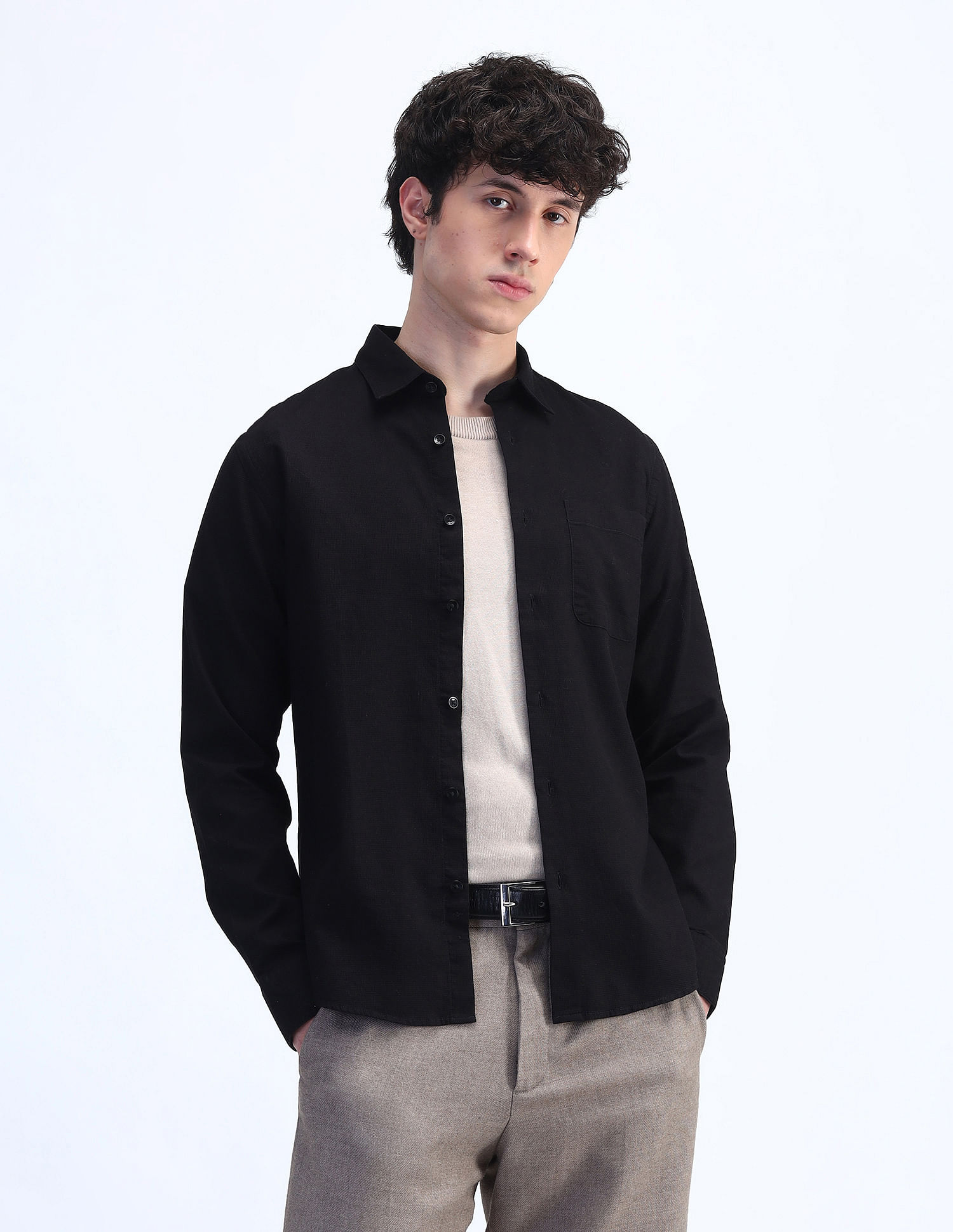 Flying Machine Slim Fit Cotton Shirt