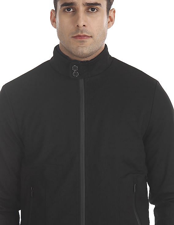 Arrow Sports Solid Zip Up Jacket