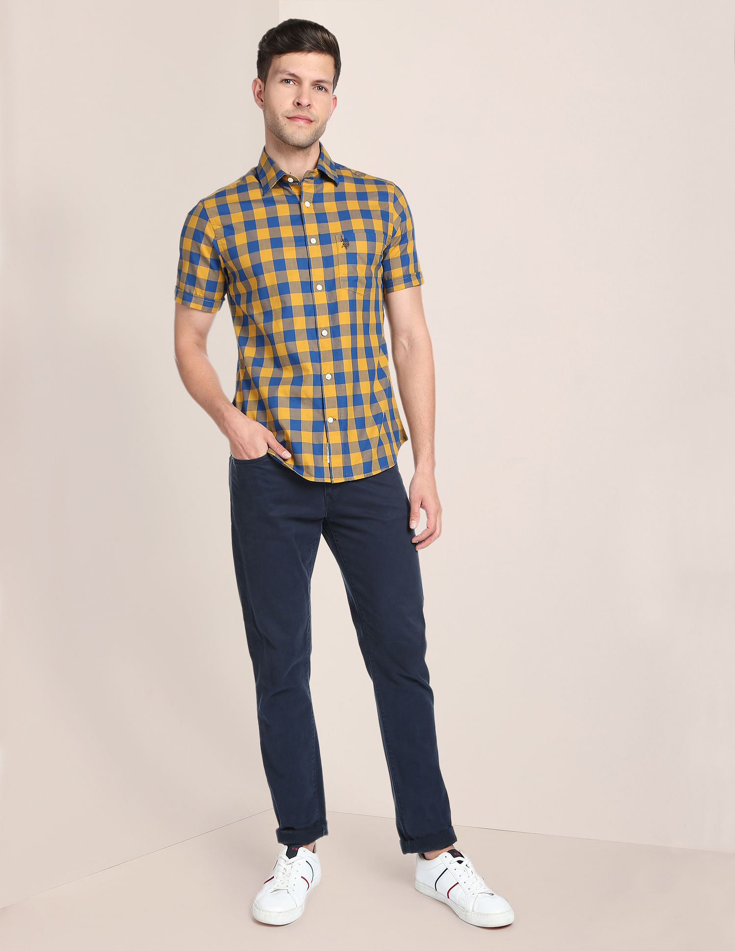 U.S. Polo Assn. Buffalo Check Twill Casual Shirt